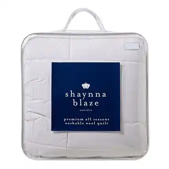 Harris Scarfe Shaynna blaze washable wool cotton quilt kb offer