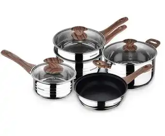 Harris Scarfe Bergner 5pc granito stainless steel cookset offer
