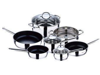 Harris Scarfe Bergner 7pc gourmet stainless steel cookset offer