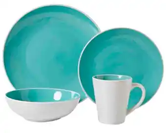 Soren marlow 16pc dinnerset - teal