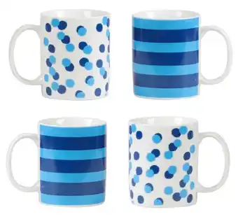 Harris Scarfe Soren 4pc oceana mug set - blue offer