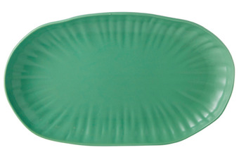 Harris Scarfe Chyka home water lily 36cm oval platter - green offer