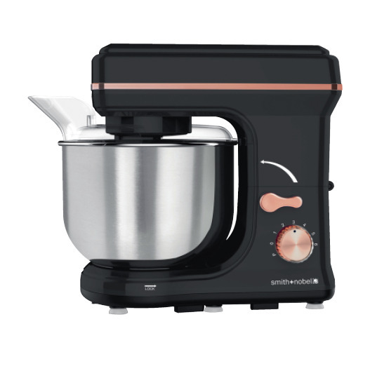 Smith+nobel stand mixer black & rose gold offer at Harris Scarfe