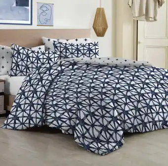 Harris Scarfe Polo trellis cotton percale quilt cover set kb offer