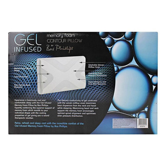 Bas phillips gel infused memory foam contour pillow