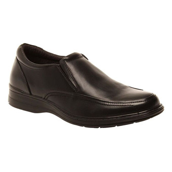 Hush puppies transport wide leather slip on