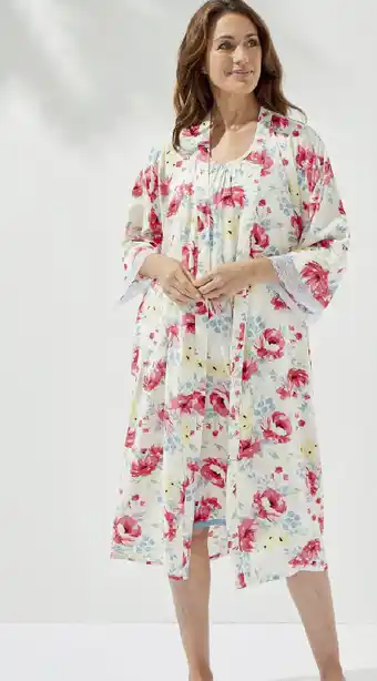 Harris Scarfe Sash & rose woven viscose kimono gown offer