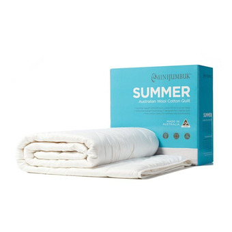 Minijumbuk 225gsm summer wool cotton quilt qb