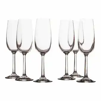 Harris Scarfe Casa domani evolve 6pc flute glasses set offer
