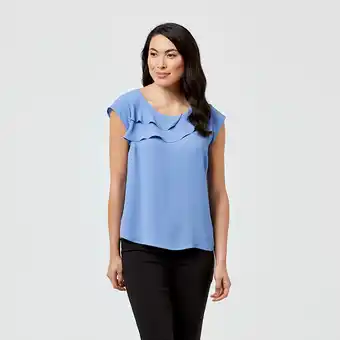 Harris Scarfe Khoko smart ruffle top offer