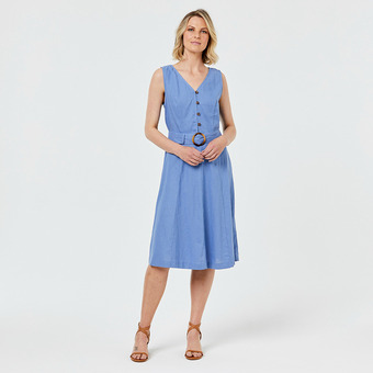 Harris Scarfe Khoko smart belted button dress offer