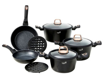 Harris Scarfe Taste the difference 10pc black rose cookset offer