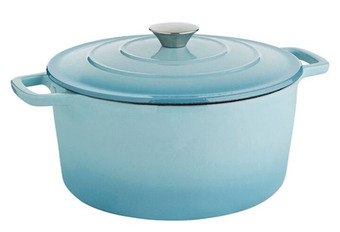Harris Scarfe Smith+nobel 5l traditions cast iron casserole - blue offer