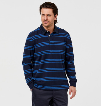 Bronson casual bruny triple fine stripe rugby