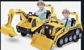 Kids ride-on vehicles excavator digger