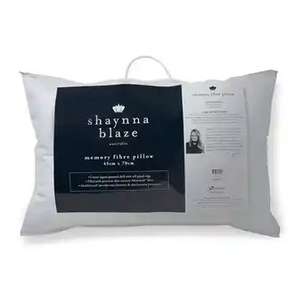 Harris Scarfe Shaynna blaze memory fibre standard pillow offer