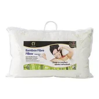 Harris Scarfe Ramesses 2pk bamboo fibre pillow offer