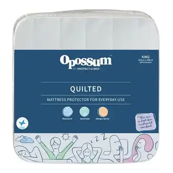 Opossum by protect-a-bed quilted waterproof mattress protector kb