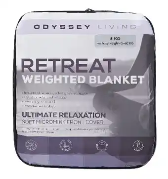 Harris Scarfe Odyssey living weighted blanket 7kg offer