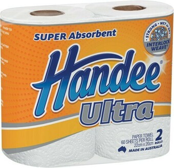 IGA Handee Ultra Paper Towel 2 Pack offer