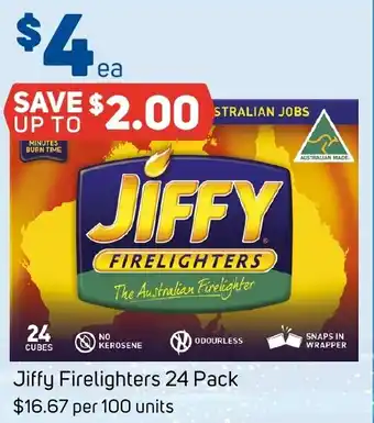 Foodland Jiffy Firelighters offer