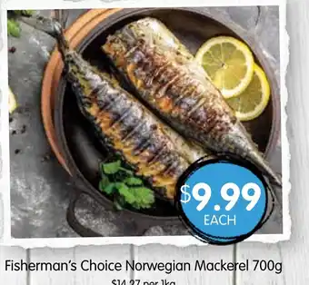 Spudshed Fisherman's Choice Norwegian Mackerel offer