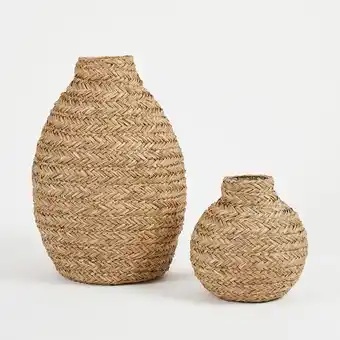 Pillow Talk Hazel Woven Vase by Habitat offer