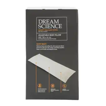 Pillow Talk Adjustable Memory Foam Body Pillow by Dream Science offer