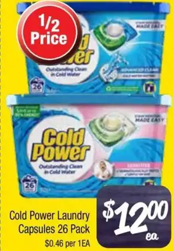 Farmer Jack's Cold Power Laundry Capsules offer