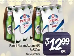 Farmer Jack's Peroni Nastro Azzurro 0% offer