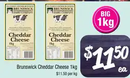 Farmer Jack's Brunswick Cheddar Cheese offer