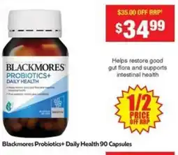 My Chemist Blackmores Probiotics+ Daily Health offer