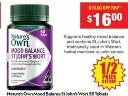 My Chemist Nature's Own Mood Balance St John's Wort offer