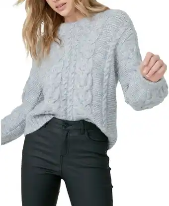 BIG W &me Lofty Cable Jumper - Silver offer