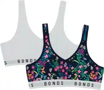 BIG W Bonds Girls 2-Pack Fashion Tank Crops offer