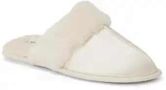 BIG W Brilliant Basics Plush Collar Scuff - White offer
