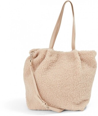 BIG W &me Womens Teddy Textured Tote Bag - Beige offer
