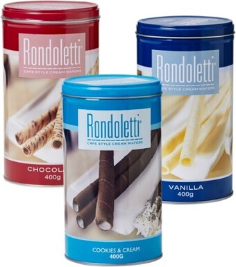 BIG W Rondoletti Wafer Varieties 400g offer