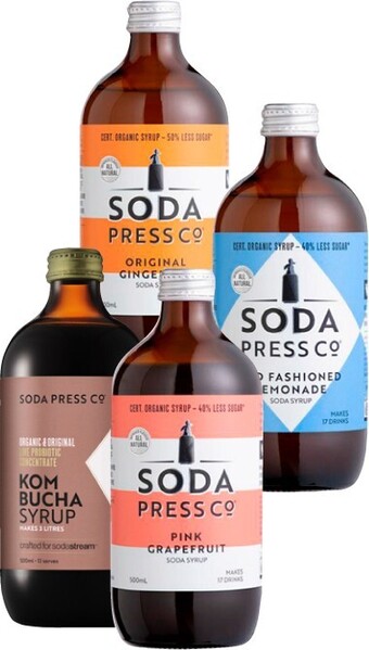 BIG W Soda Press Co. Assorted Syrups 500mL offer