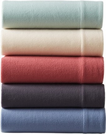 BIG W House & Home Polar Fleece Sheet Set - Assorted Colours offer