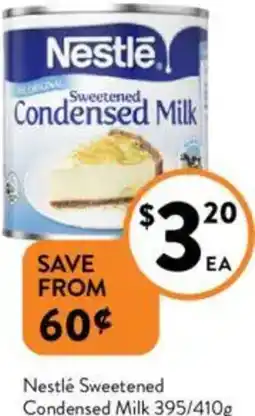 Foodworks Nestlé Sweetened Condensed Milk offer