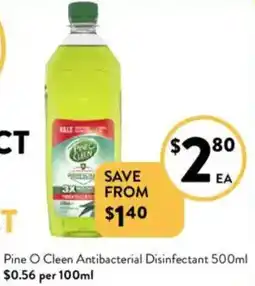 Foodworks Pine O Cleen Antibacterial Disinfectant offer