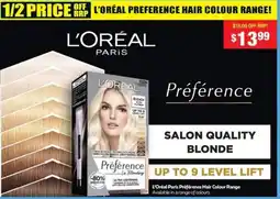 My Chemist L'Oréal Paris Préférence Hair Colour Range offer