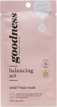 Goodness Balancing Act Sheet Face Mask 25g