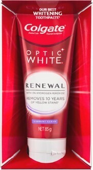 BIG W Colgate Optic White Renewal Vibrant Clean Teeth Whitening Toothpaste 85g* offer