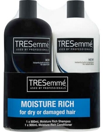 BIG W TRESemmé Twin Pack Moisture Rich Shampoo and Conditioner 2 x 900mL offer
