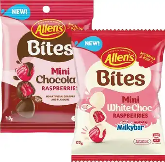 Woolworths Allen’s Choc Bites 110-140g offer