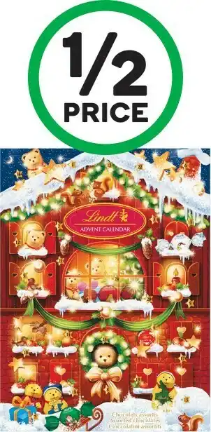 Woolworths Lindt Teddy Advent Calendar 172g offer