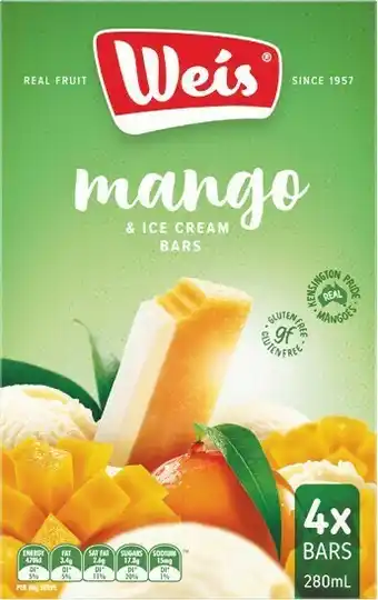 Woolworths Weis Ice Cream Bars 280ml offer