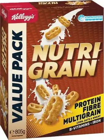 Woolworths Kellogg’s Nutri-Grain 805g, Just Right 790g or Froot Loops 500g offer